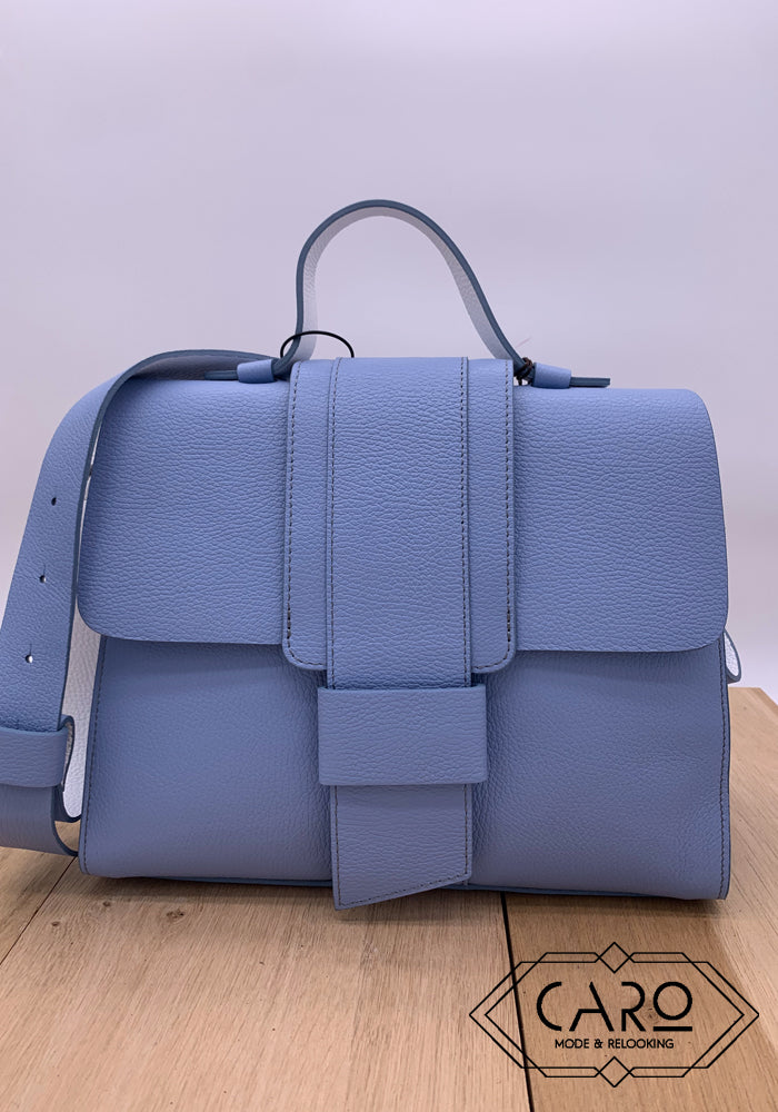 SAC NOIR GRAINE BLEU CIEL