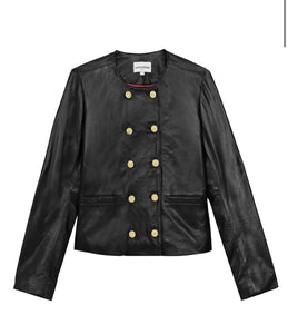 VESTE EN CUIR PROUST NOIR NOIR